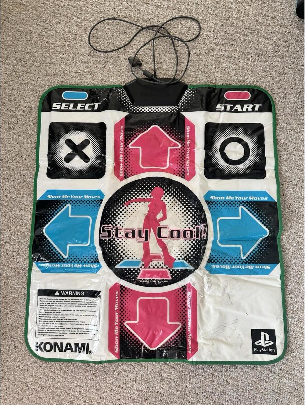 PS1 PS2 Dance Dance Revolution Non Slip Plug In Mat For Kids Adults READ!